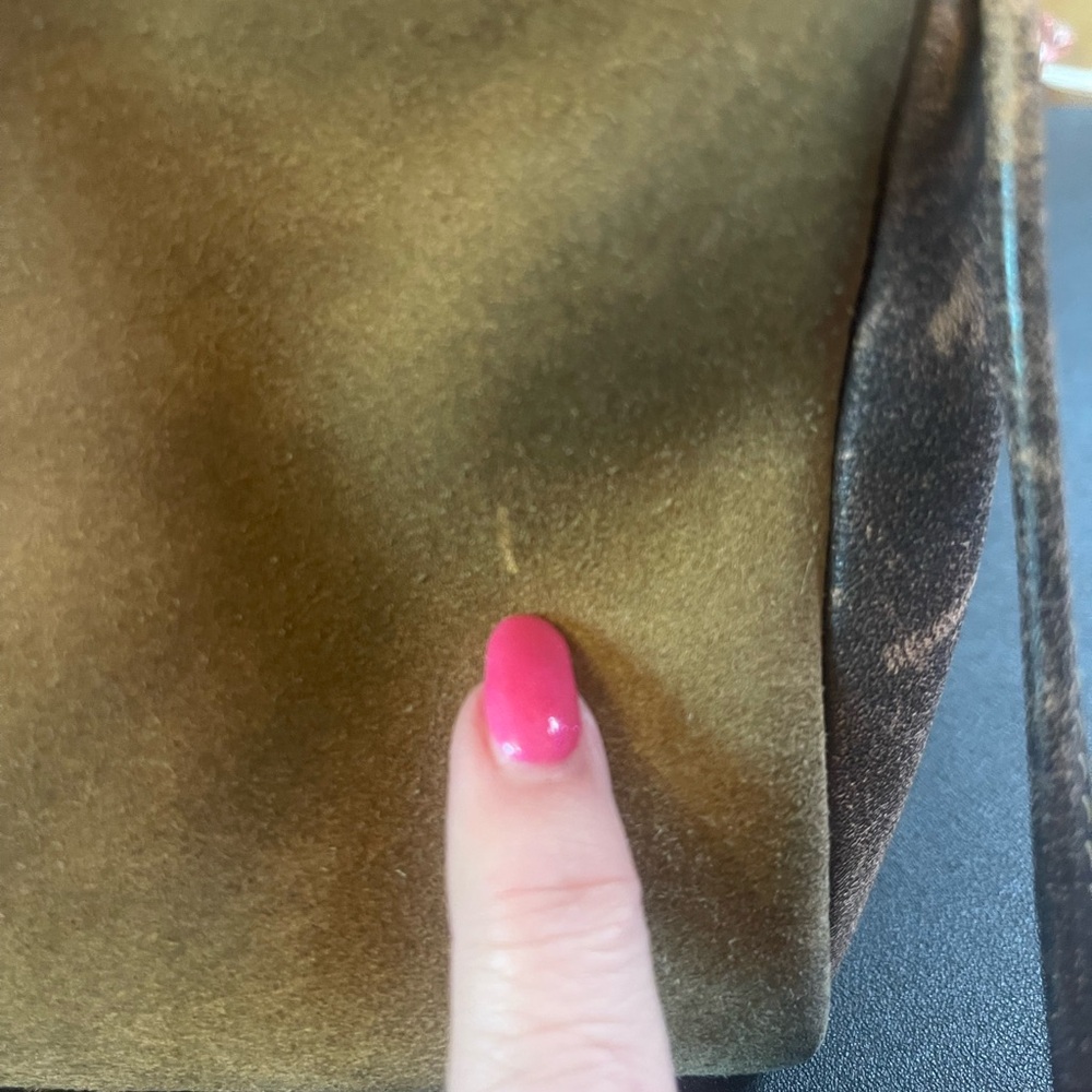 Authentic Loewe Suede & leather Designer Bag - Picture 5 of 7